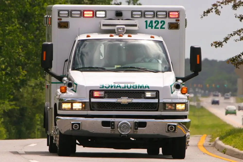 A VBVRS rescue ambulance ready to respond